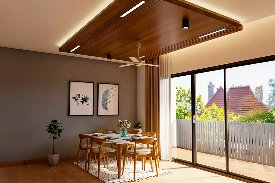 Wooden False Ceiling